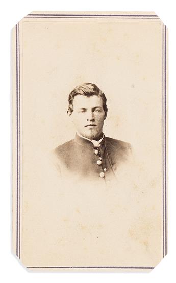 (SPORTS--BOXING.) R.A. Lewis, photographer. Carte-de-visite of Harry Buermeyer, NYAC founder and heavyweight boxing champion.